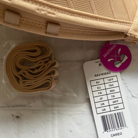 **Freya** Cameo Multiway Convertible Plunge Strapless Underwire Bra 34H NWT - Picture 6 of 8